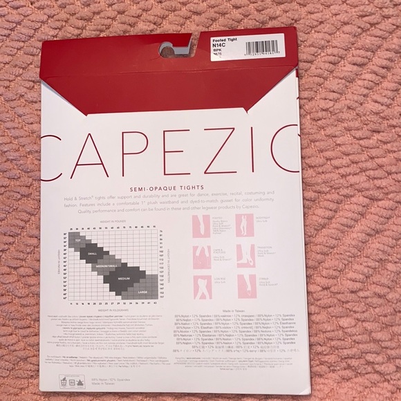 NIB Capezio Footed Tights - Picture 3 of 7